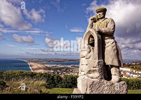 Statue Portland Stein zu gedenken. Stockfoto