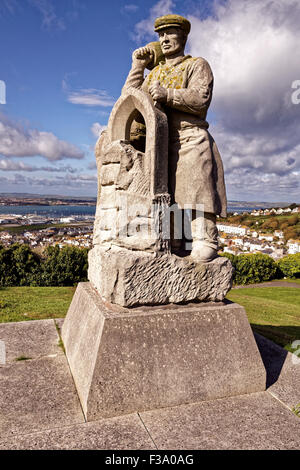 Statue Portland Stein zu gedenken. Stockfoto