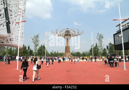 Baum des Lebens auf der Expo 2015 in Mailand, Italien Stockfoto