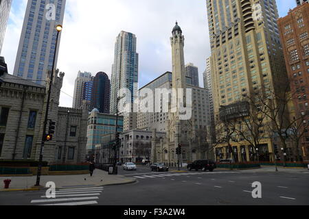 Chicago Water Tower Stockfoto