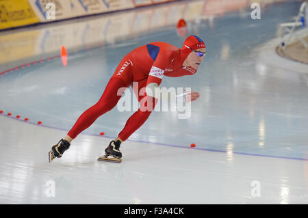 ESSENT ISU Weltmeisterschaften einzelne Entfernung EISSCHNELLLAUF, RICHMOND OLYMPIC OVAL, BRITISH COLUMBIA, Kanada, März 2009 - Chri Stockfoto