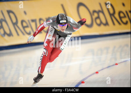 ESSENT ISU Weltmeisterschaften einzelne Entfernung EISSCHNELLLAUF, RICHMOND OLYMPIC OVAL, BRITISH COLUMBIA, Kanada, März 2009 - Wone Stockfoto