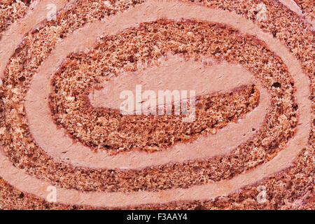 Schokolade Roll closeup Stockfoto