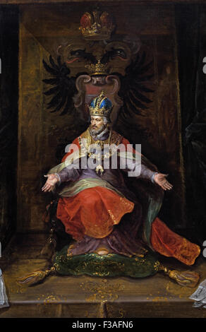 Allegorie auf die Abdankung von Kaiser Charles V in 1630 Frans Francken 1581-1642 flämischen belgischen Brüssel (Detail) Stockfoto