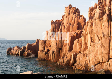 roten Felsen von Arbatax Sardinien Stockfoto