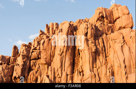 roten Felsen von Arbatax Sardinien Stockfoto