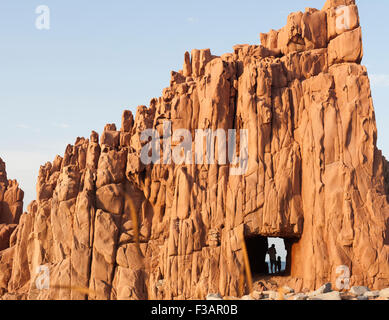 roten Felsen von Arbatax Sardinien Stockfoto