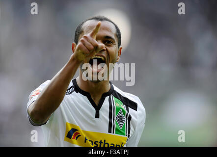 Borussia Park Mönchengladbach, Deutschland 10.3.2015, Deutsche Bundesliga, 2015/16, 8. Spieltag, Borussia Mönchengladbach (Mönchengladbach, Gladbach) vs. VfL Wolfsburg---Raffael (Gladbach) Credit: Kolvenbach/Alamy Live-Nachrichten Stockfoto