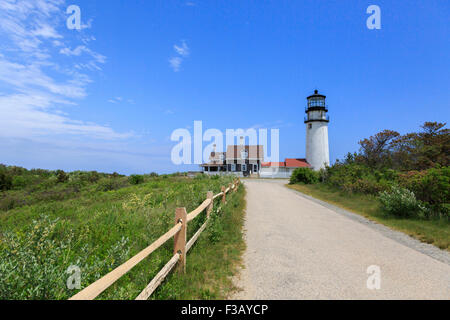 Die Highland Light (vorher bekannt als Cape Cod Licht) North Truro, Massachusetts, die älteste und höchste Leuchtturm am Cape Cod Stockfoto