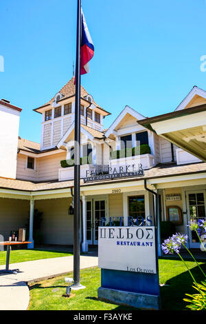 Fess Parker Inn and Spa in Los Olivos, einer kleinen Stadt in der Region Santa Maria Valley in Santa Barbara County in Kalifornien Stockfoto