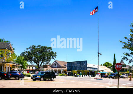 Los Olivos. Eine kleine Stadt konzentrierte sich auf Weine aus der Foxen Canyon Region von Santa Barbara County in Kalifornien Stockfoto