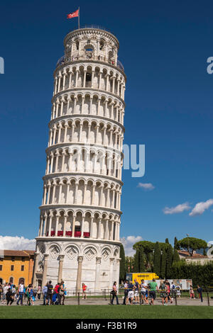 Schiefe Turm von Pisa, Torre Pendente di Pisa, Pisa, Italien Stockfoto