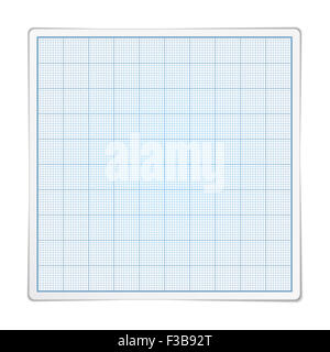 Zeichenpapier mit Maßeinteilung Stockfoto