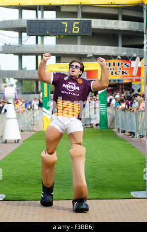 Sydney, Australien, 4. Oktober 2015. National Rugby League (NRL) Grand Finale zwischen den Broncos und Cowboys fand am 4. Oktober 2015 im Sydney Olympic Park ANZ Stadium. Bildnachweis: Mjmediabox/Alamy Live-Nachrichten Stockfoto