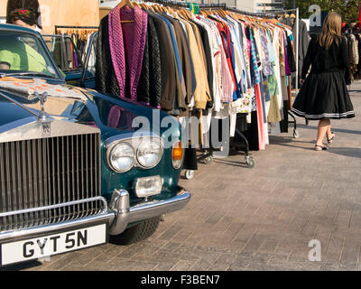 London, UK. 4. Oktober 2015. Oldtimer Boot Messe Kings Cross 10.04.15 Credit: Martyn Goddard/Alamy Live News Stockfoto