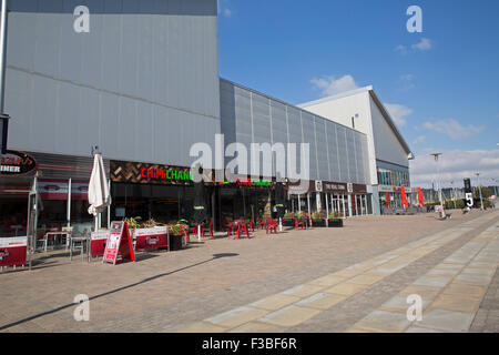 Dockside Outlet Shoppingcenter in Chatham Stockfoto