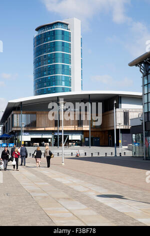 Dockside Outlet Shoppingcenter in Chatham Stockfoto