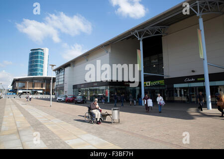 Dockside Outlet Shoppingcenter in Chatham Stockfoto