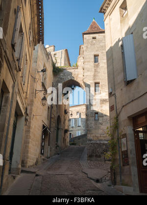 Saint Emilion Straße Stockfoto