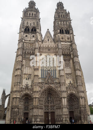 Saint Gatien Fassade der Kathedrale Stockfoto