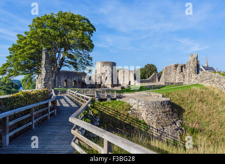 Die Burg von Barnard Castle, County Durham, England, UK Stockfoto