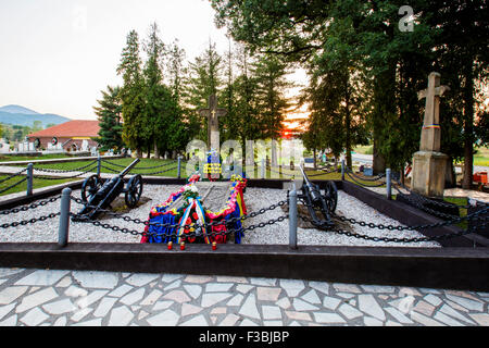 Rumänischen nationalen Helden, Avram Iancu, Grab in tebea. Stockfoto