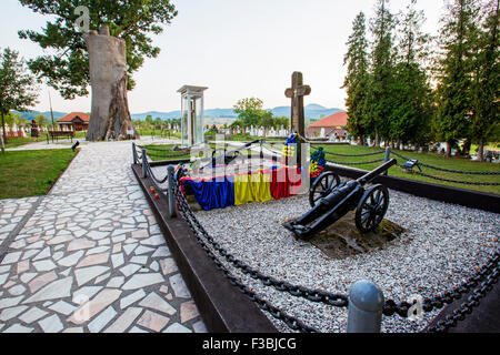 Rumänischen nationalen Helden, Avram Iancu, Grab in tebea. Stockfoto