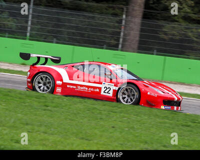 Monza, Italien, 2. Oktober 2015 - Phil Keen auf Ferrari 458 Teams Shaun Balfe Credit: Edoardo Nicolino/Alamy Live News Stockfoto