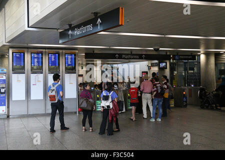 Parramatta Bahnhof in western Sydney, NSW, Australien Stockfoto