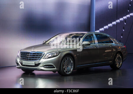 Mercedes-Benz Maybach S-Klasse auf der IAA International Motor Show 2015 Stockfoto