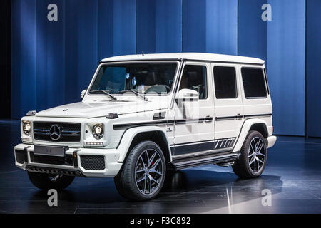 Mercedes Benz G 63 auf der IAA International Motor Show 2015 Stockfoto