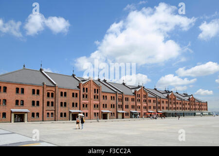 Historischen roten Backstein-Lager in Minato Mirai Bezirk von Yokohama Japan Stockfoto