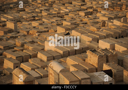 Israel. Jerusalem. Ölberg Judenfriedhof. Ältesten und wichtigsten Friedhof in Jerusalem. Stockfoto