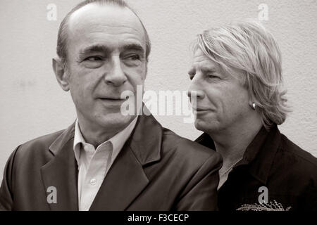 Francis Rossi und Rick Parfitt von der englischen Rock-band Status Quo in München. Stockfoto