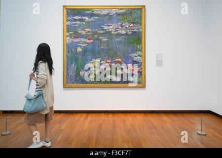 Seerosen von Claude Monet im National Museum der modernen Kunst Tokyo Japan Malerei Stockfoto