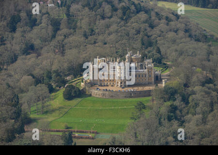 Luftaufnahme des Belvoir Castle, Leicestershire Stockfoto