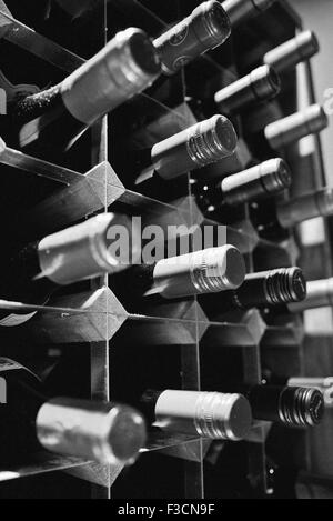 Weinregal Stockfoto