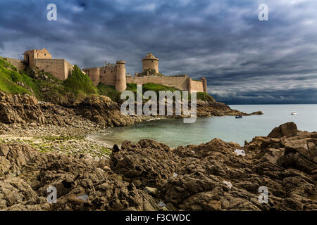 Schloss Museum Fort la Latte Plévenon Côtes-d ' Armor Kap Frehel französische Bretagne Frankreich Europa Stockfoto