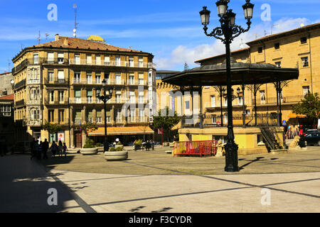 Plaza De La Paz, Haro, La Rioja, Spanien Stockfoto