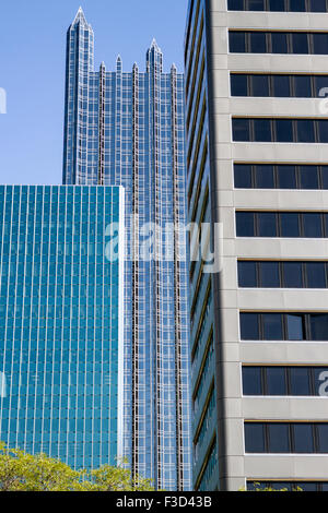 Die Innenstadt von Pittsburgh PPG Platz Stockfoto