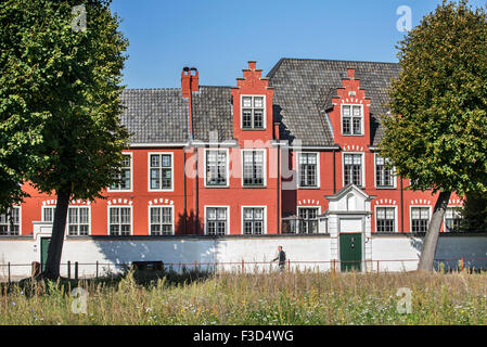 Der kleine Beginenhof Het Klein Begijnhof / Deltacup Ter Hooyen / unsere Liebe Frau von Hooie / Our Lady Ter Hooyen in Gent, Belgien Stockfoto