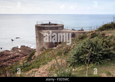 Kommandobunker am Akku Lothringen Noirmont Zeitpunkt Stockfoto