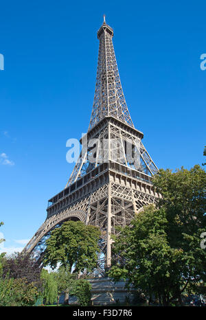 Eiffelturm - eines der wichtigsten Symbole von Paris Stockfoto