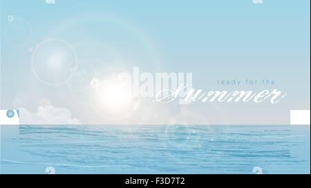 Dieses Bild ist eine Vektordatei, die eine Sommer-Komposition. Stock Vektor