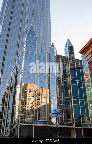 Die Innenstadt von Pittsburgh PPG Platz Stockfoto