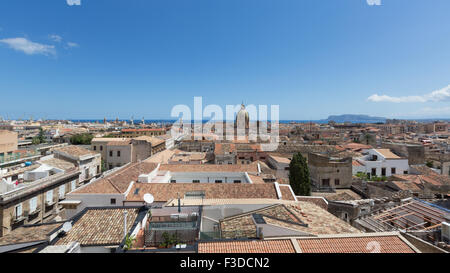 Palermo (Italien) - Blick auf Altstadt Stockfoto