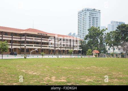 Kuala Lumpur, Malaysia. 6. Oktober 2015. Eine Schule liegt leer für einen zweiten Tag aufgrund starker Dunst, in Kuala Lumpur, Malaysia, 6. Oktober, 2015 Stockfoto