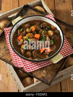 Daube de Boeuf. Französisch Rindfleisch Eintopf. Frankreich-Essen Stockfoto