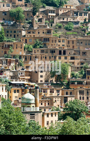 Terrassenförmig angelegten Bergdorf Masuleh, Masooleh, Masouleh, Gilan Provinz Alborz, Iran Stockfoto