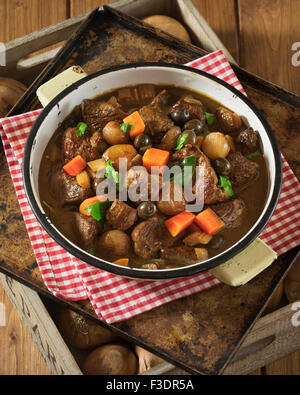 Daube de Boeuf. Französisch Rindfleisch Eintopf. Frankreich-Essen Stockfoto